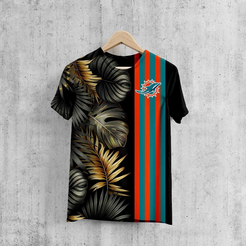 Miami Dolphins Summer Stripe T-Shirt