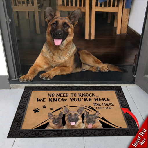 German Shepherd M288 Custom Doormat All Over Printed