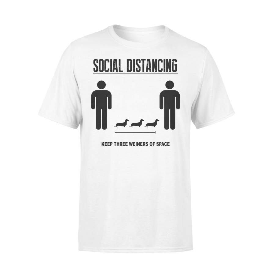 Social Distancing Dachshund Shirt