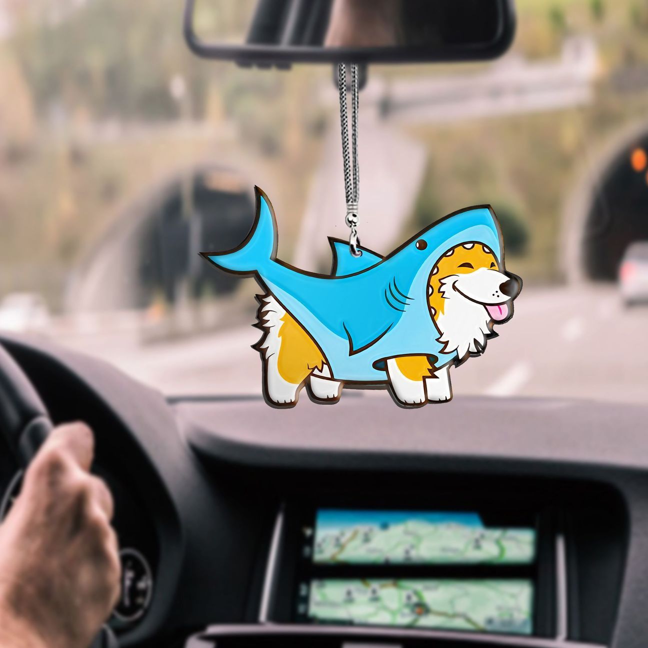 Corgi Shark Ju250 Kkh Car Hanging Ornament