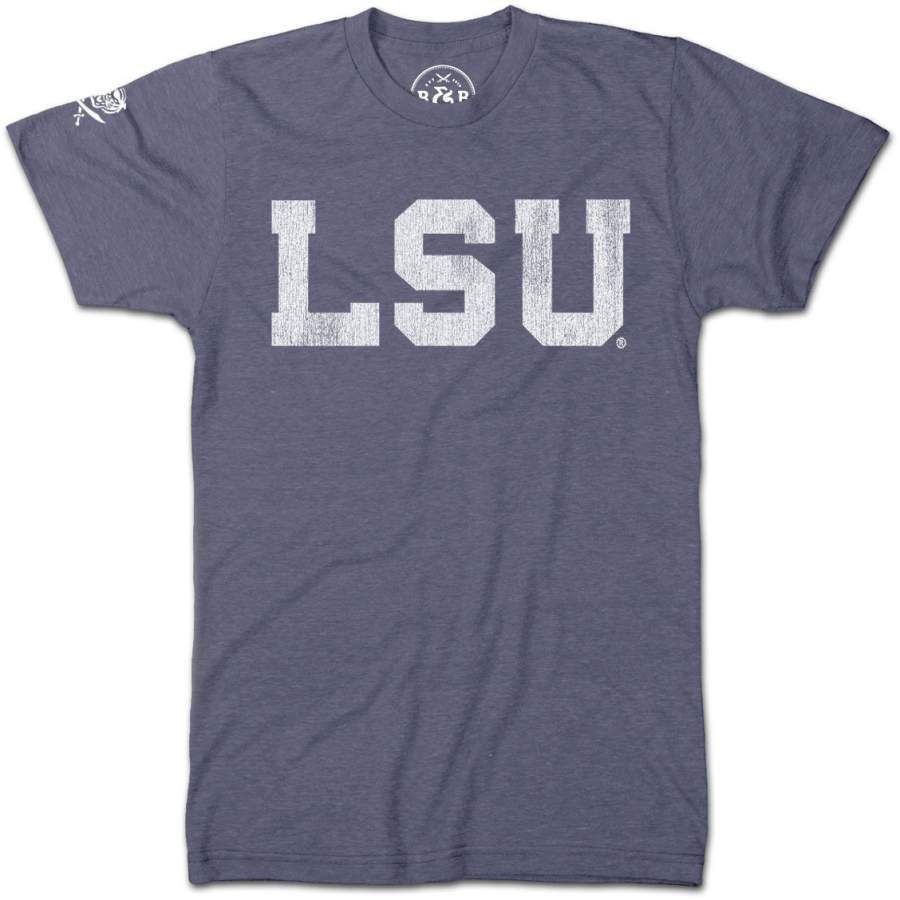 B&B Dry Goods LSU Tigers Athletic Block T-Shirt – Navy