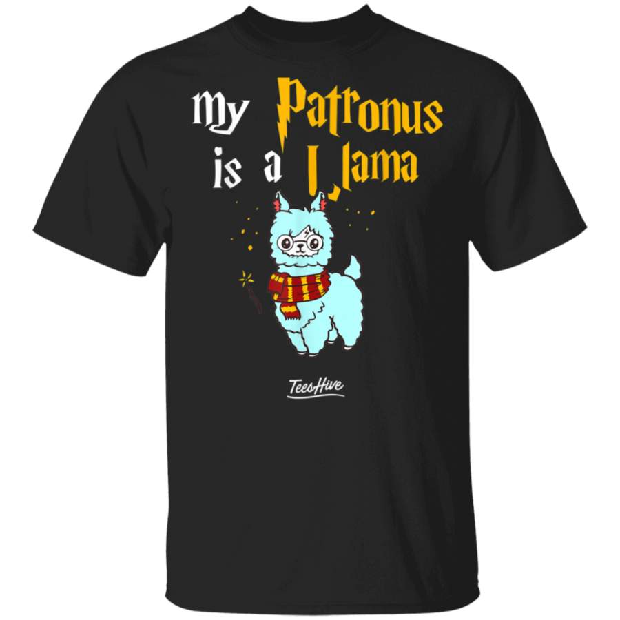 My Patronus Is A Llama Love Funny Llama Lover Stuff T-Shirt