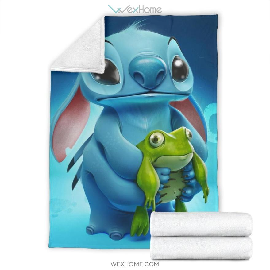 Stitch And Frog Premium Blanket