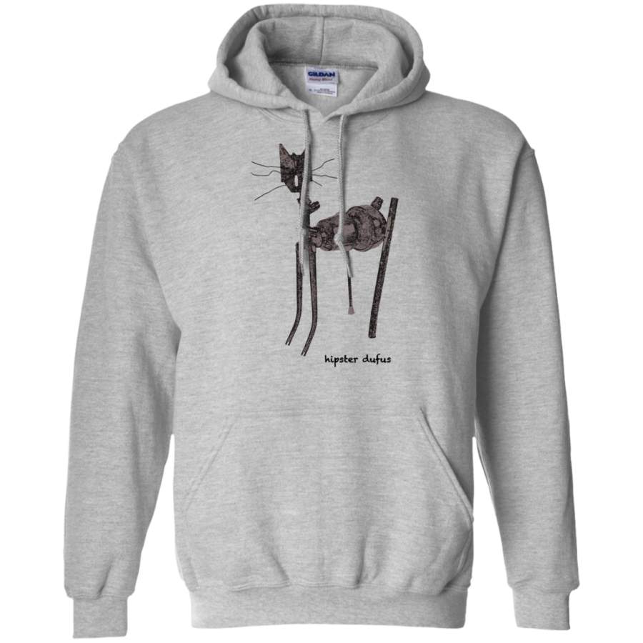 AGR COOL CAT HIPSTER DUFUS Gildan Pullover Hoodie