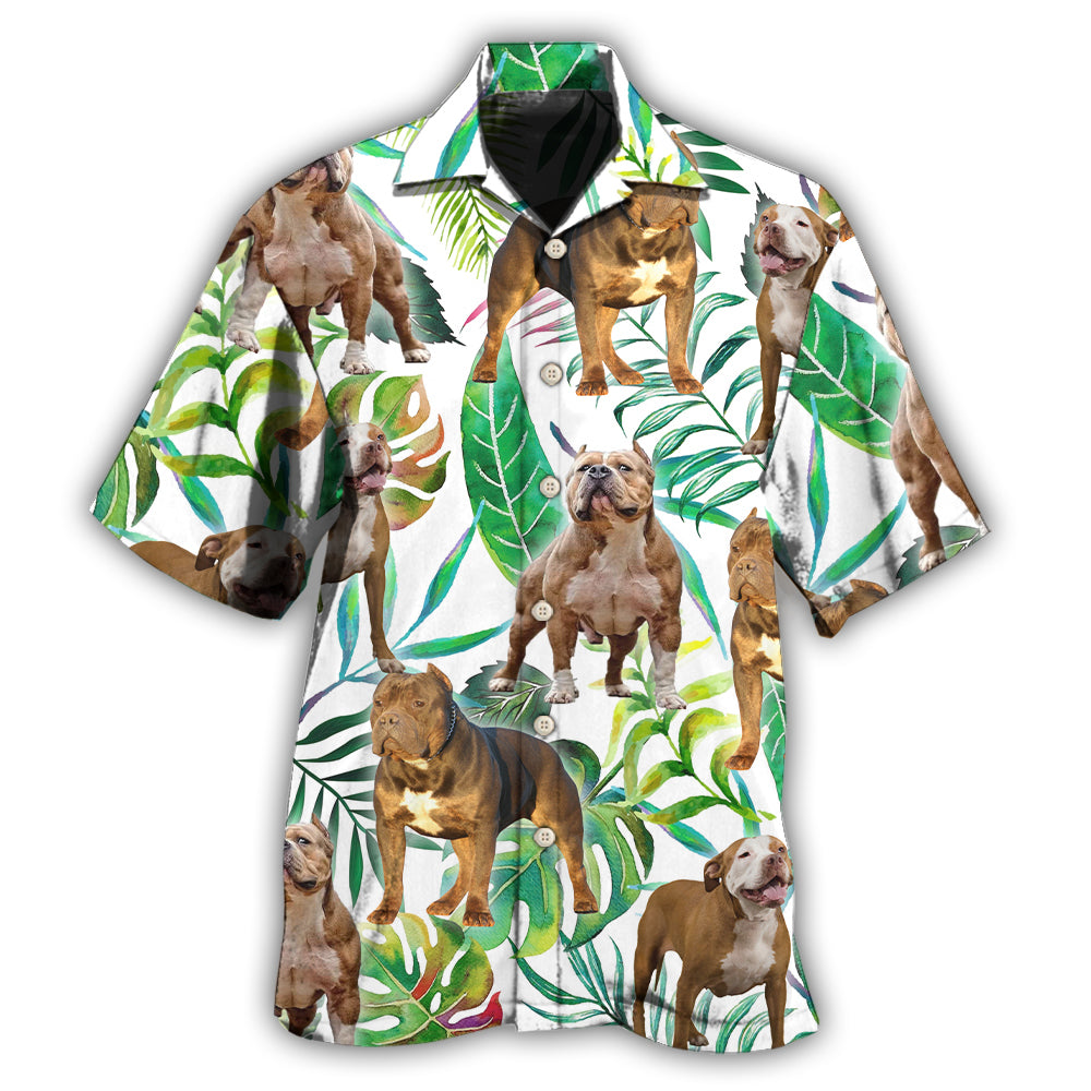 Pitbull Tropical Leaf Hawaii Shirt Ha77967