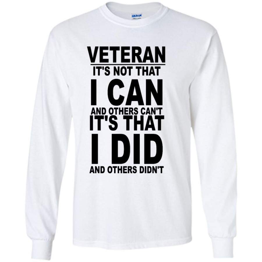 Veteran Its Not That I Can And Other …