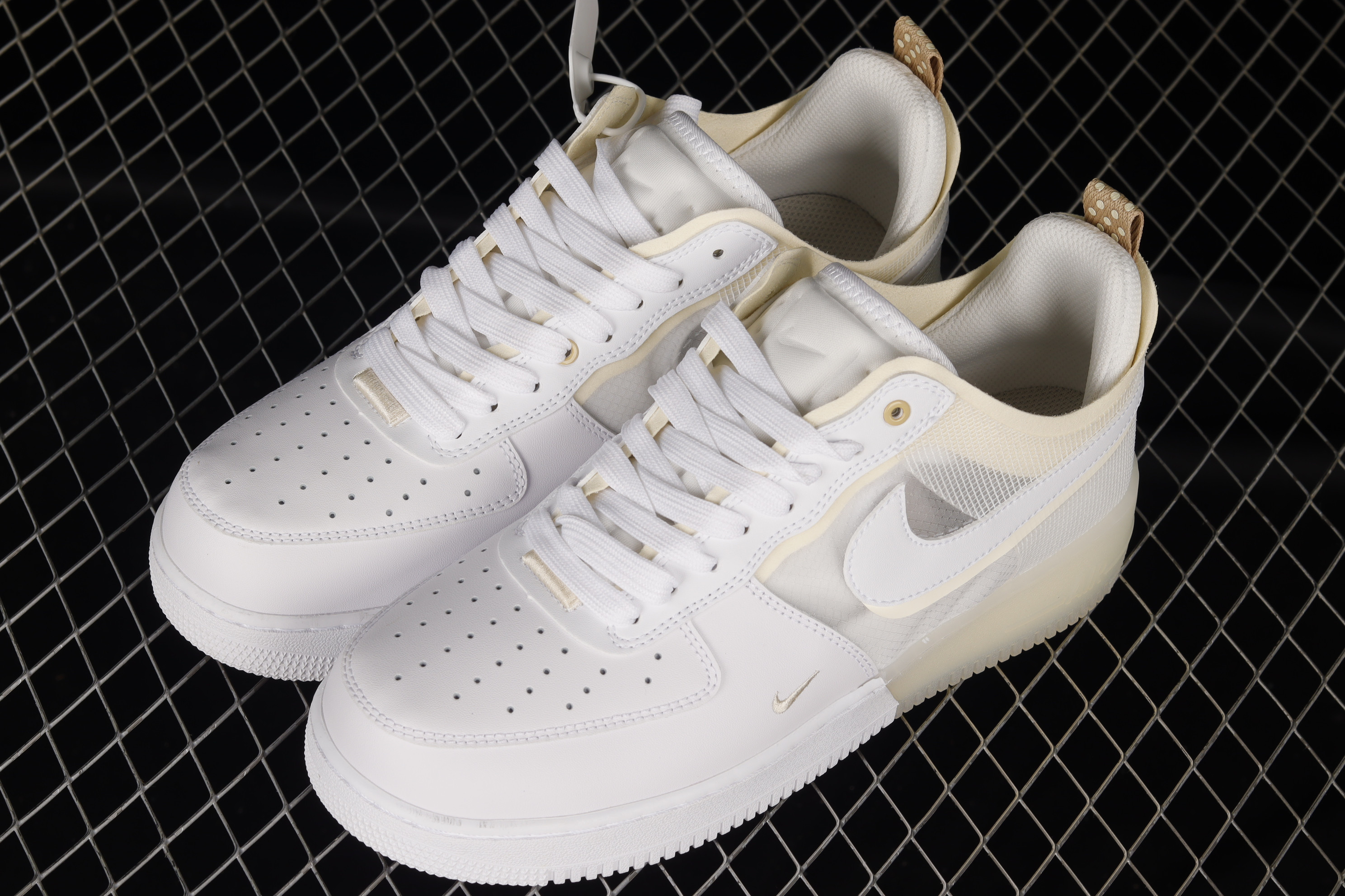 Nike Air Force 1 React ‘Coconut Milk’ Shoes Sneakers, Men SNK141993696