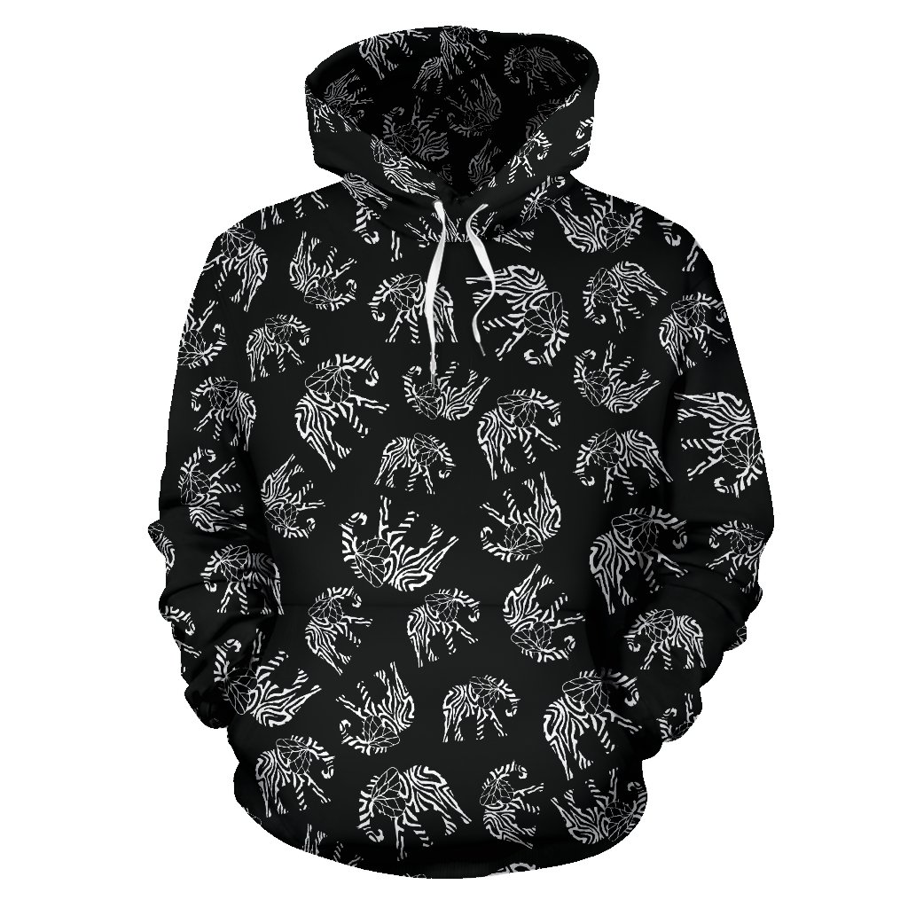 Elephant Tribal Pullover Hoodie