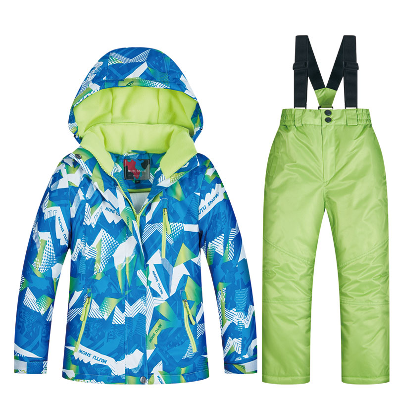 Ski Suit for Child Brand New High Quality Children Windproof Waterproof Snow Suit Winter Boy Ski and Snowboard Jacket and Pant alx