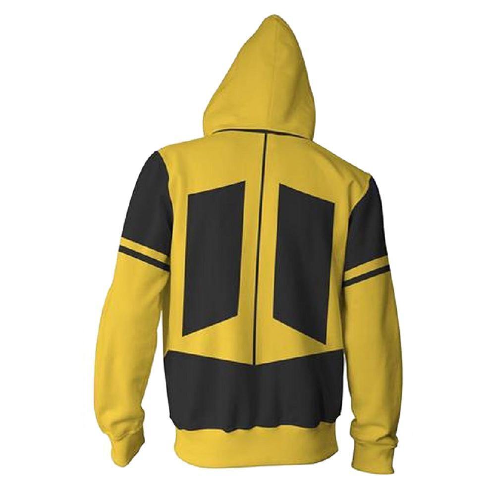 Unisex Bumblebee Hoodies Transformers Zip Up 3D Print Jacket Sweatshirt ...