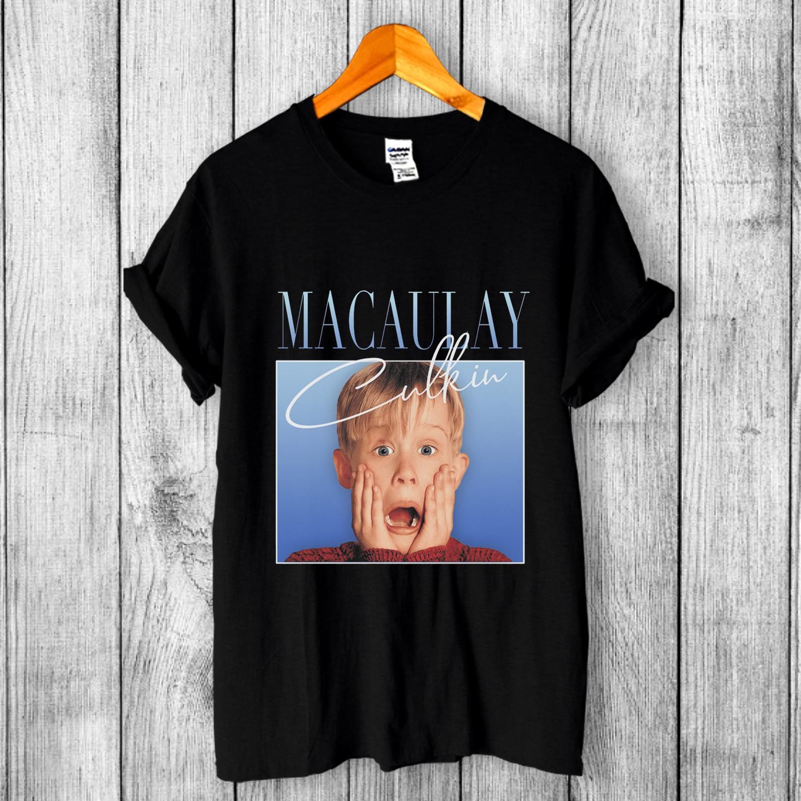 Macaulay Culkin Shirt Adult Halloween Shirt Home Alone Christmas Shirt Unisex Shirt Homage Shirt Vintage 80'S Gift