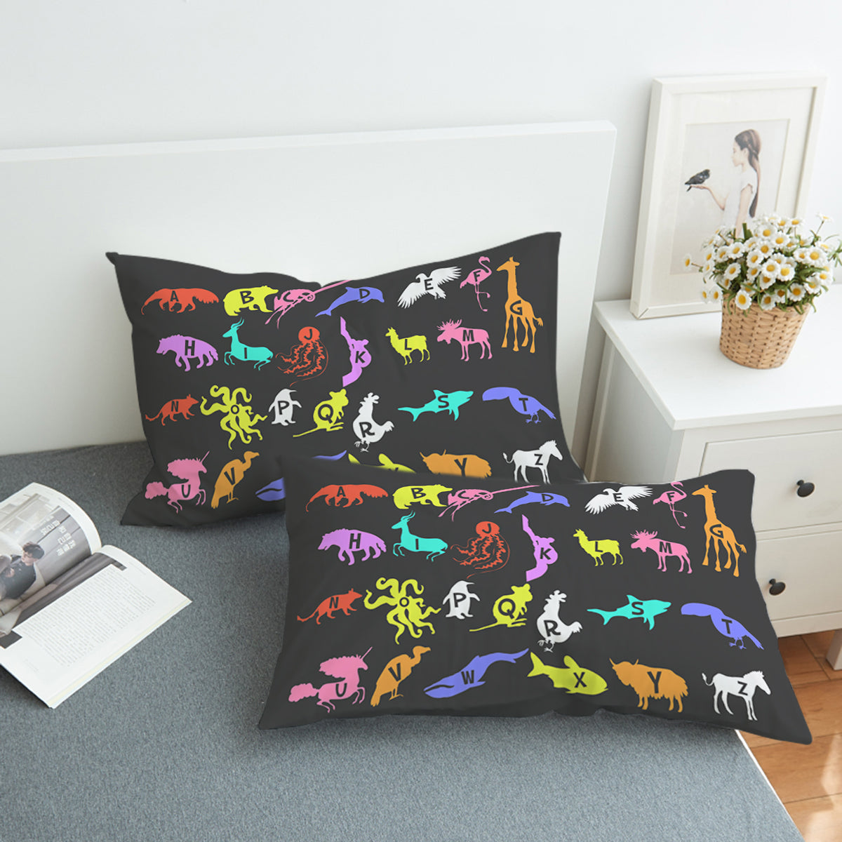 Animal Alphabet Swzt1825 Pillowcase