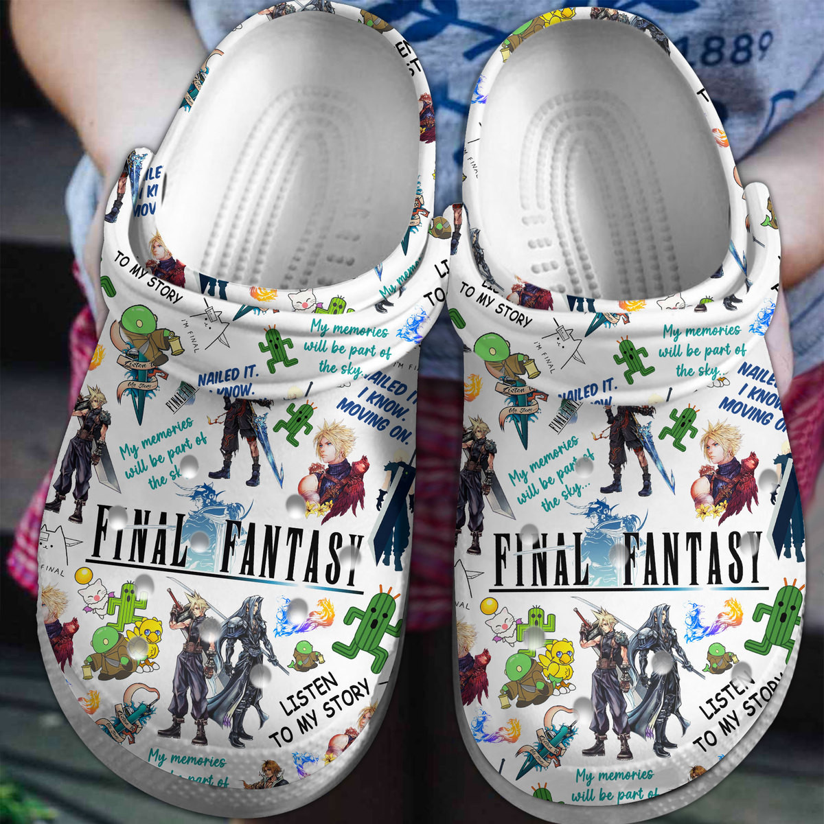 Final Fantasy Crocss Clogs For Men Women And Kid Vuiwelji