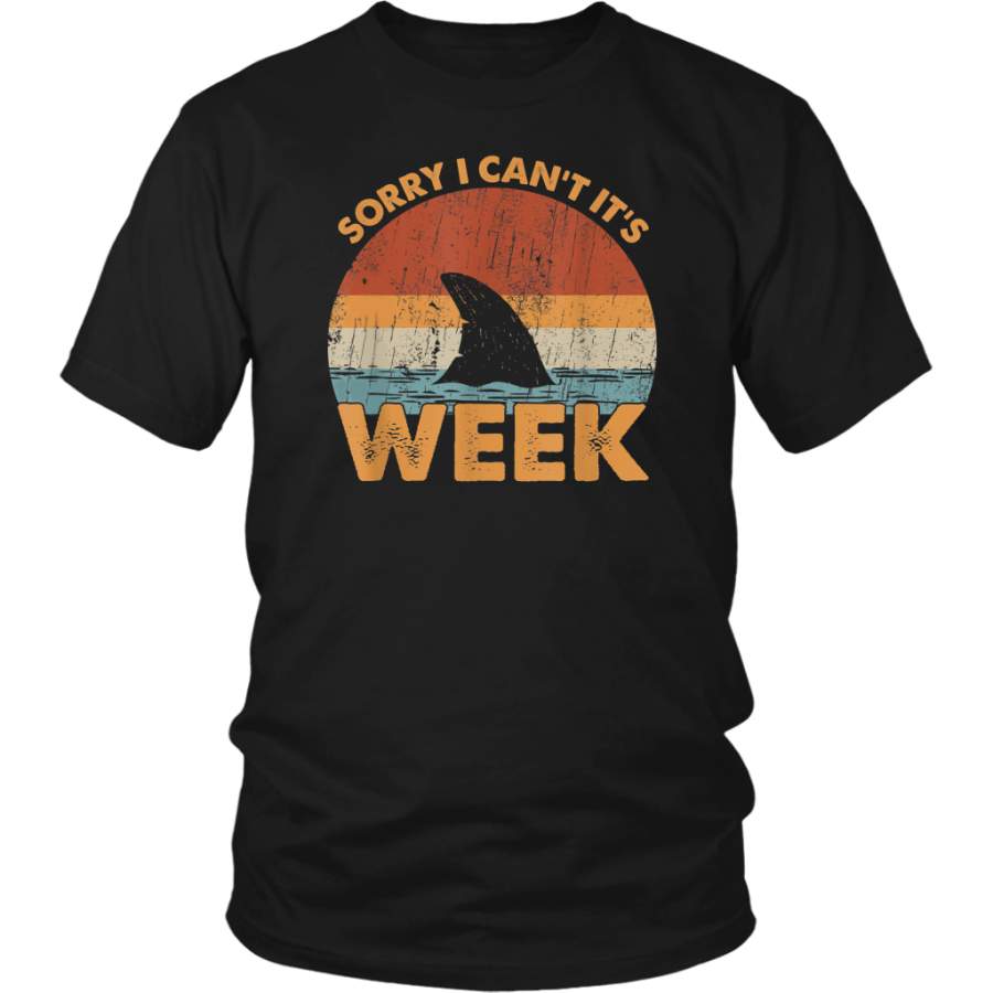 Vintage Retro Shark Week Sorry I Can’t It’s Week shirts