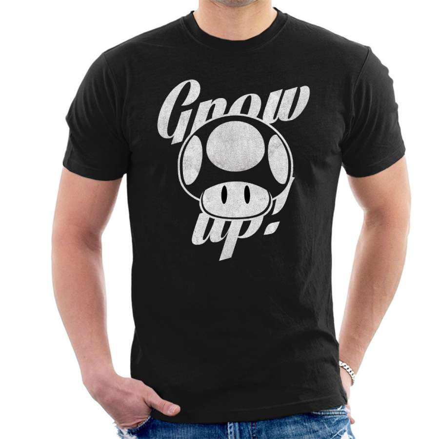 Super Mario Grow Up Men’s T-Shirt