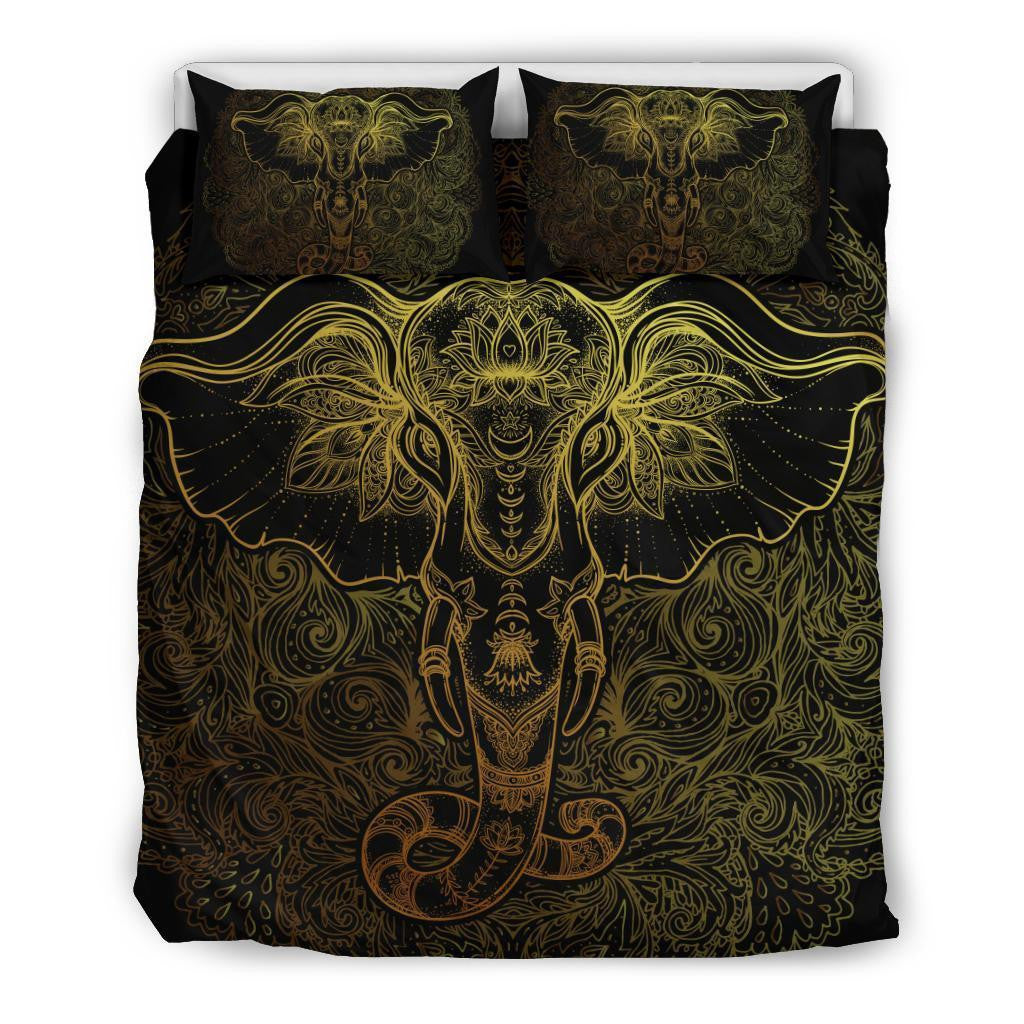 Greek Life Bedding Set – Tribal Elephant Duvet Cover & Pillow Cases