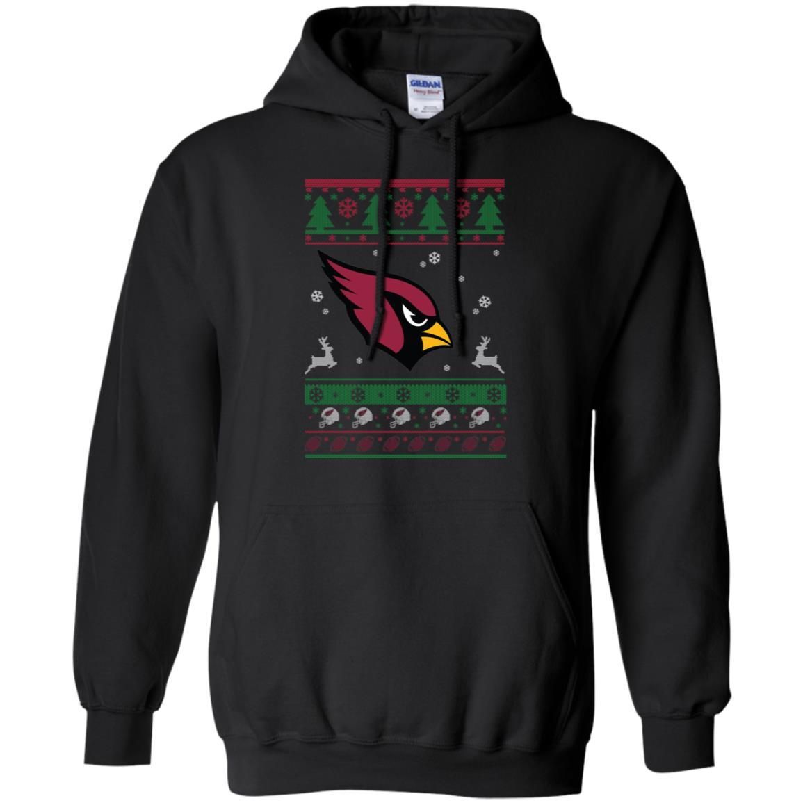 Arizona Cardinals Logo Football Teams Ugly Christmas Sweater Men Pullover Hoodie