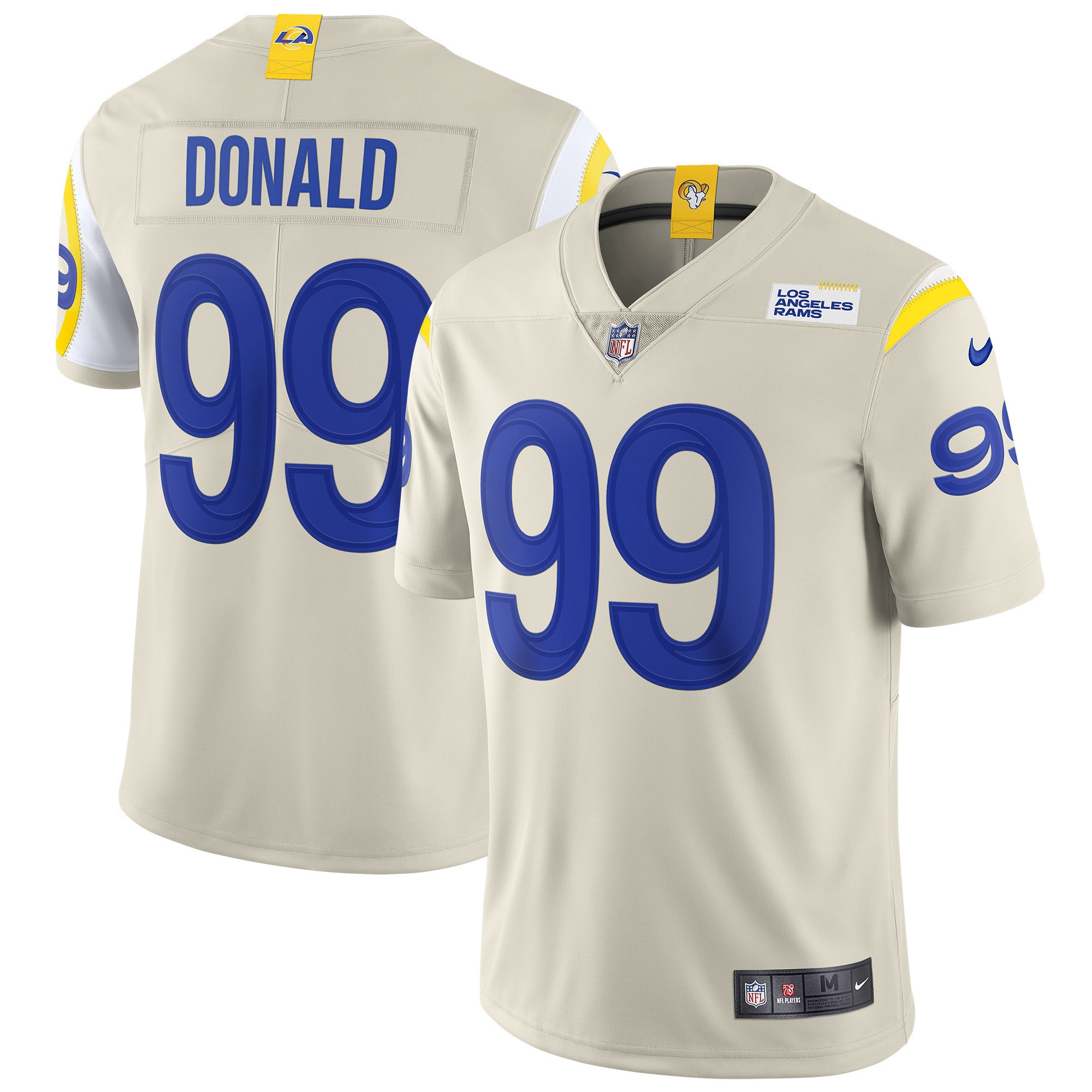 Aaron Donald Los Angeles Rams Vapor Limited Jersey Bone NFL