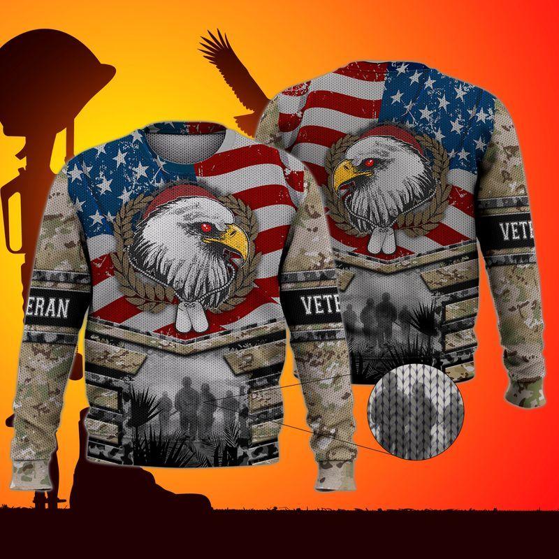 Veteran Ugly Christmas Sweater | For Men & Women | Adult | Us5337