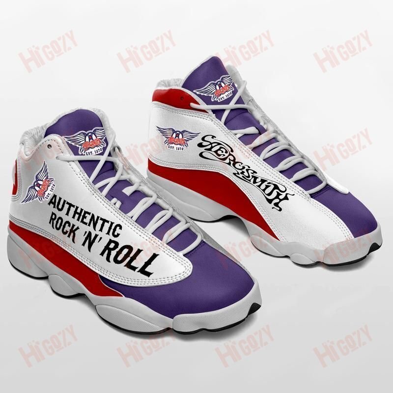 Aerosmith Authentic Rock N Roll Air Jordan 13 Sneaker Aerosmith Shoes Sport Sneakers Jd13 Sneakers Personalized Shoes Design