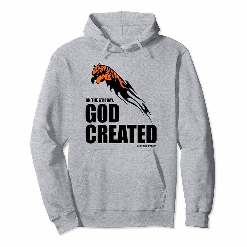 Christian Siberian tiger lover I love tigers God created Pullover Hoodie, T Shirt, Sweatshirt