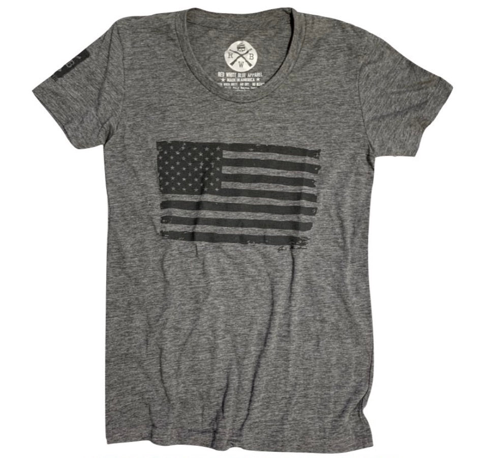 Women’s Vintage American Flag Patriotic T Shirt