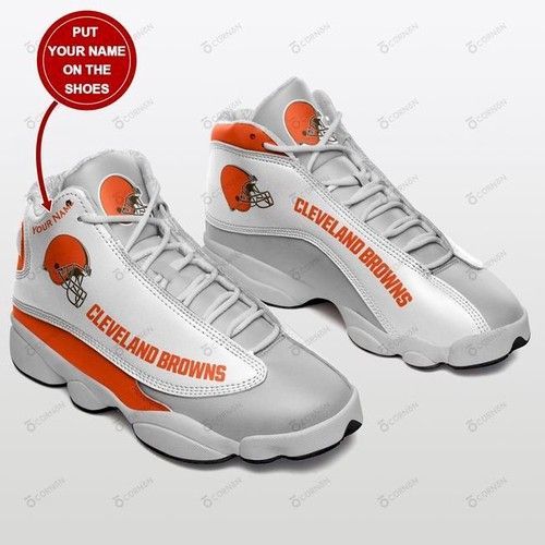 Cleveland Browns Custom Air Jordan 13 Tennis For Fan Shoes Sport Sneakers