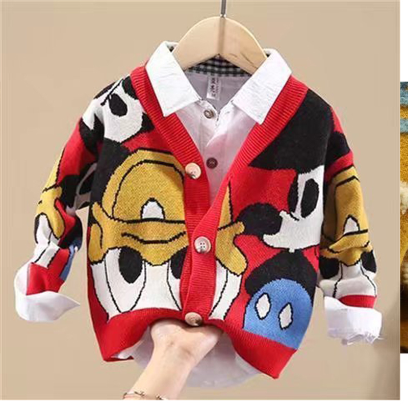 Children Boys Girls Sweaters Clothes Baby Toddler Warm SweaterTerry Coats Children Thicken Tops Wool Pullovers Clothing1-6 alx