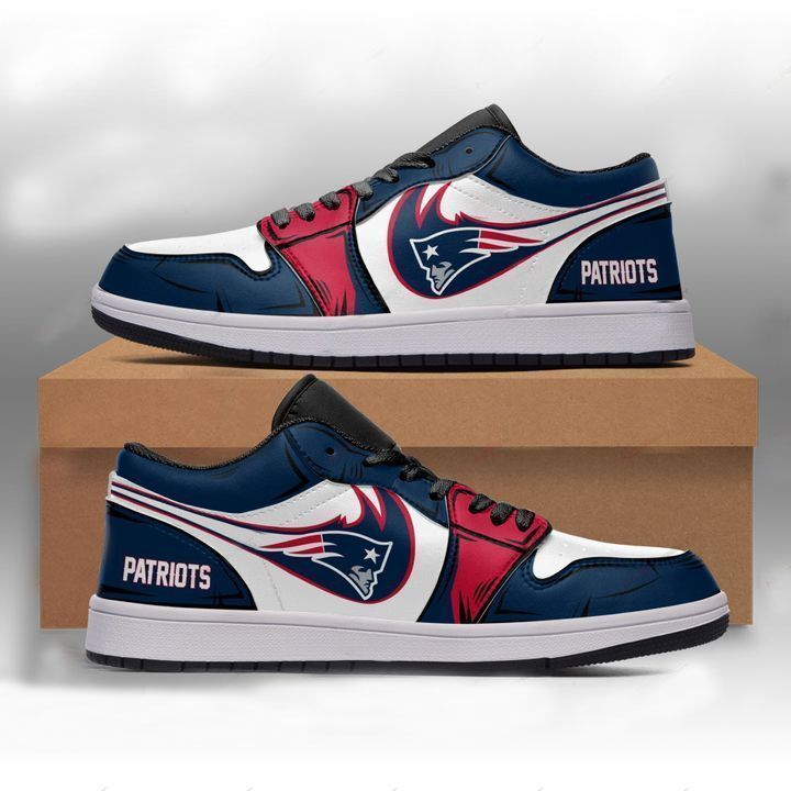 New England Patriots Football Air Jordan 1 Low Shoes Sport Sneakers