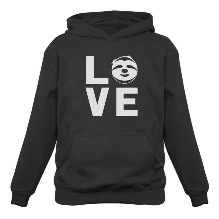 Animal Lovers – I Love Sloths – Lazy Sloth Cute Face Hoodie