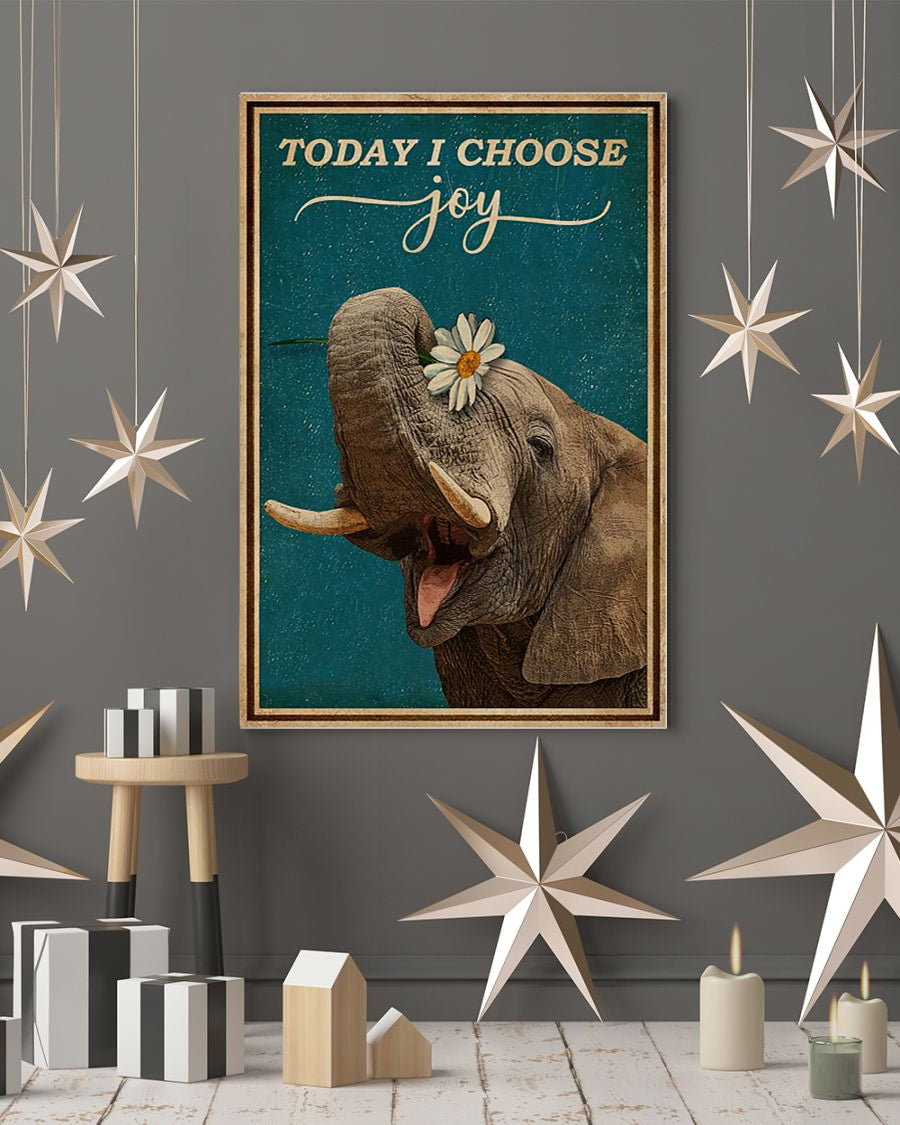 Funny Elephant Smile Poster