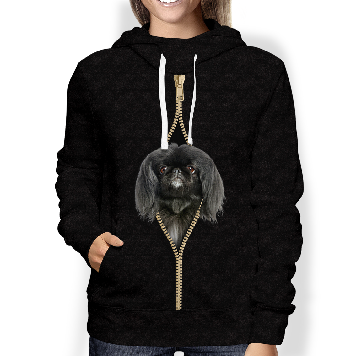 I’m With You – Pekingese Hoodie V1