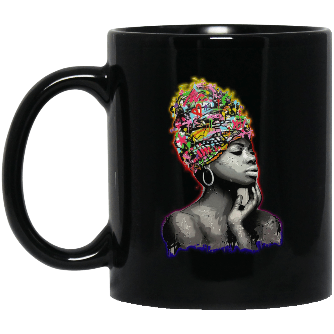African American Pro Black Queens Mug For Melanin Women Men Afro Girl