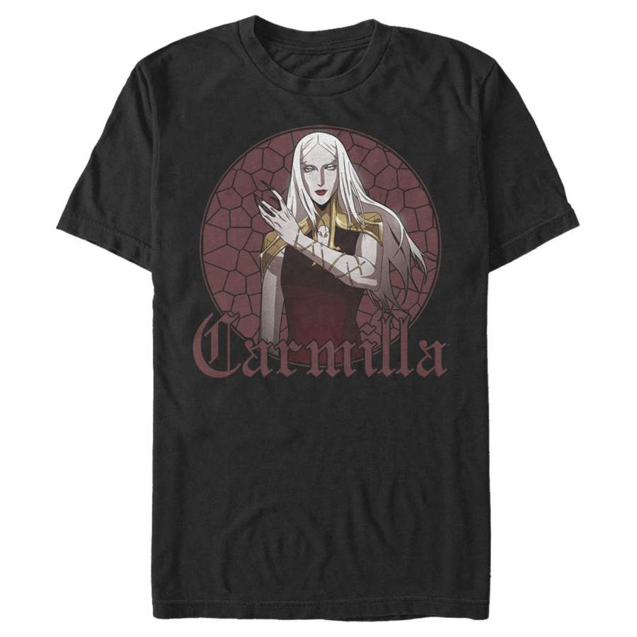 Castlevania Men’s Carmilla Glass Frame  T Shirt