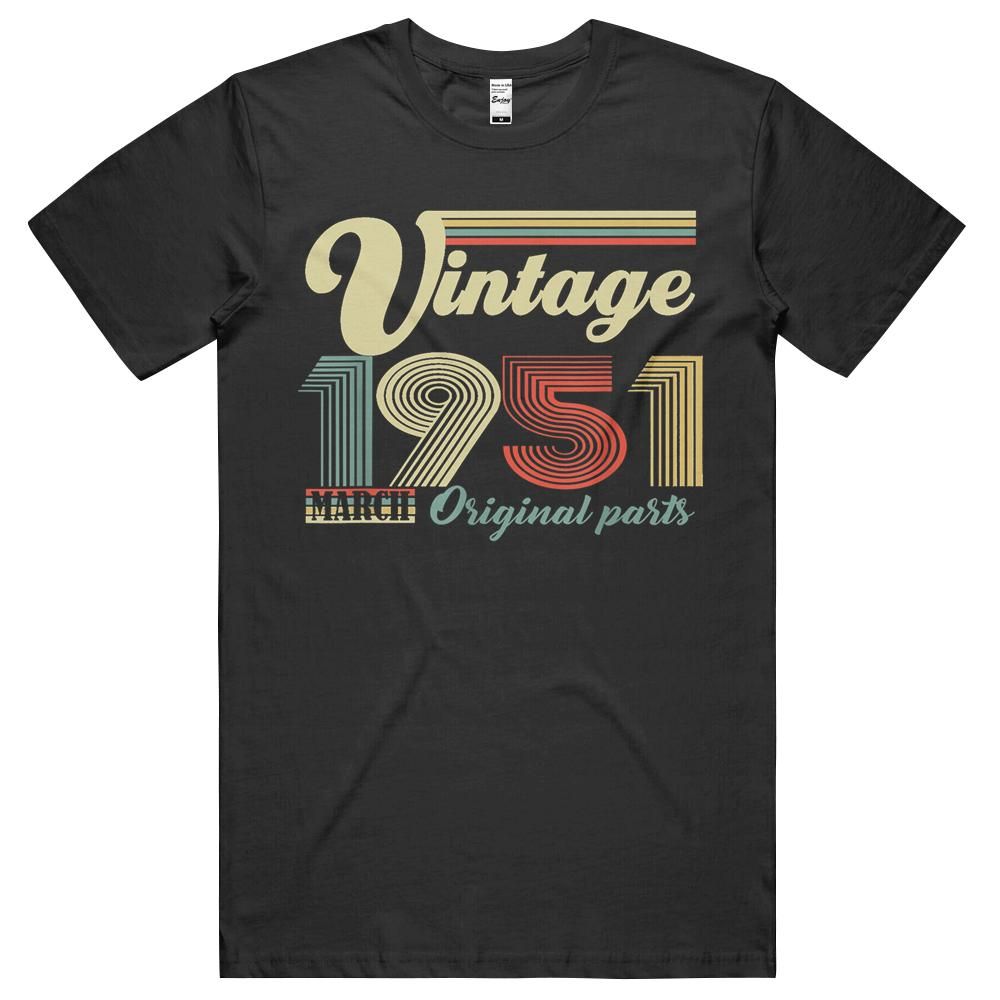 70 Years Old – Made In March 1951 – Vintage 70th Birthday Unisex Shirt