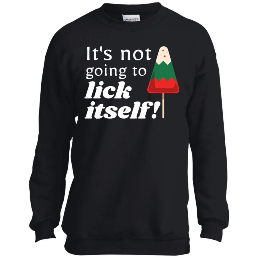 Christmas – Funny Candy Cane Lick – Humor YOUTH Tshirt/LS/Sweatshirt/Hoodie