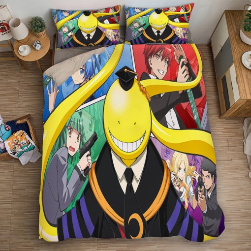 Assassination Classroom Korosensei 3 Duvet Cover Pillowcase Home Decor 3D Bedding Set