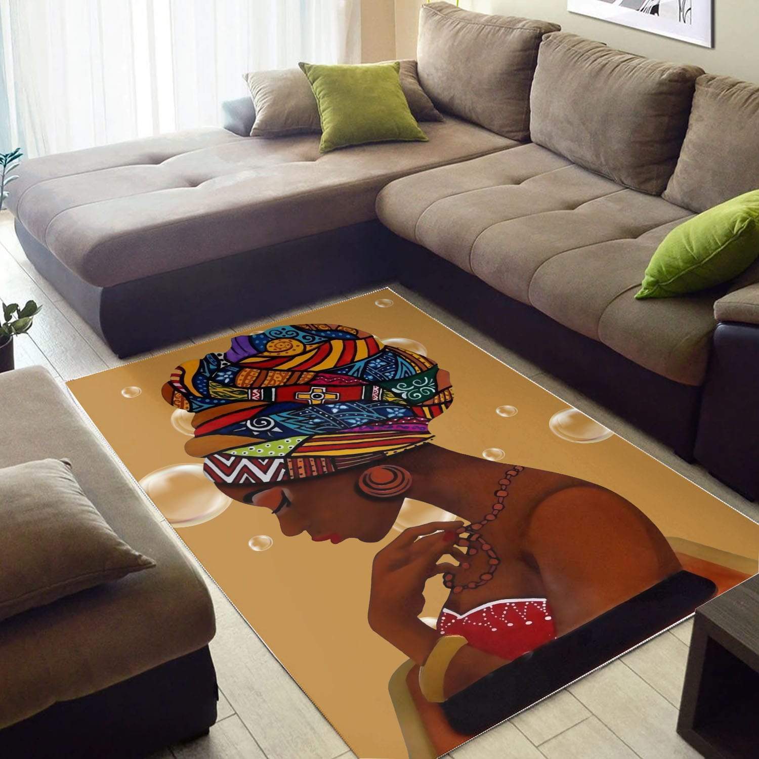 WonderBlackGirl – Beautiful African Woman Rug Gifts