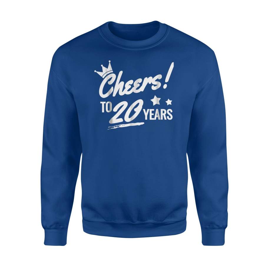 Couple Cool 20th Anniversary Gift Husband Wife Work Sweatshirt