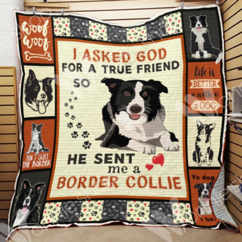 Border Collie Dog Blanket OCT1801 73O43