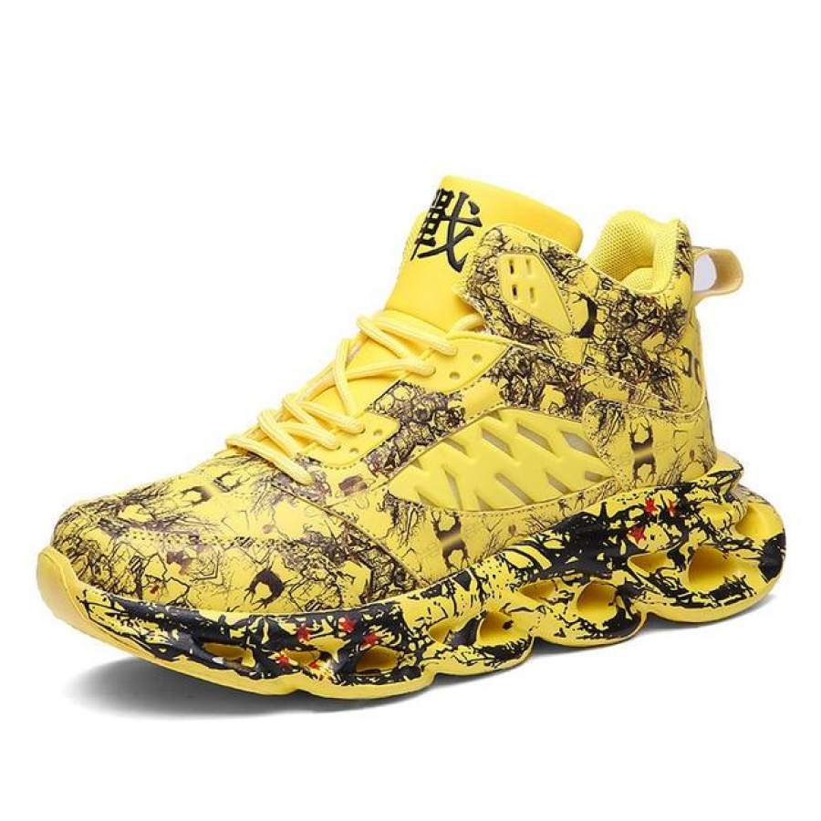 Shoes Men Graffiti Sneakers Chunky Comfortable Casual Shoes Male Outdoor Walking Footwear