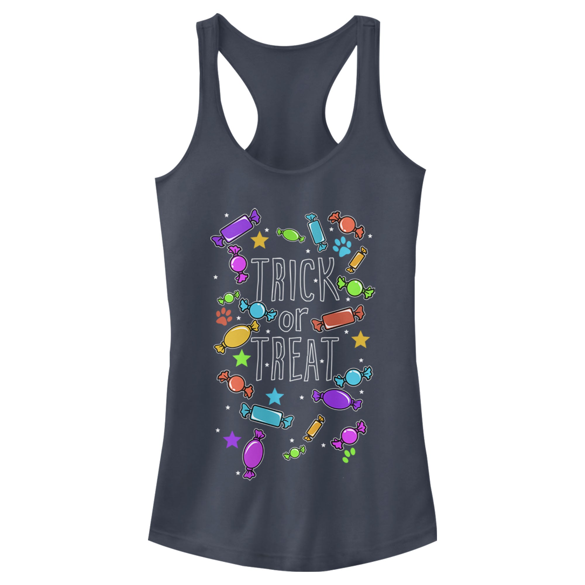 Lost Gods Junior’S Halloween Candy Explosion  Racerback Tank Top