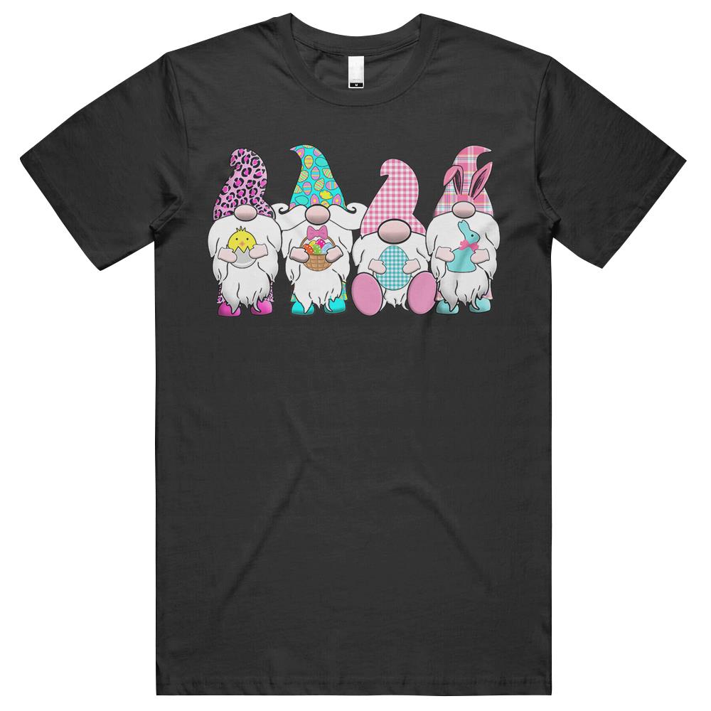 4 Easter Gnomes Pastel Spring Bunny Ears Gingham Rabbit T Shirts