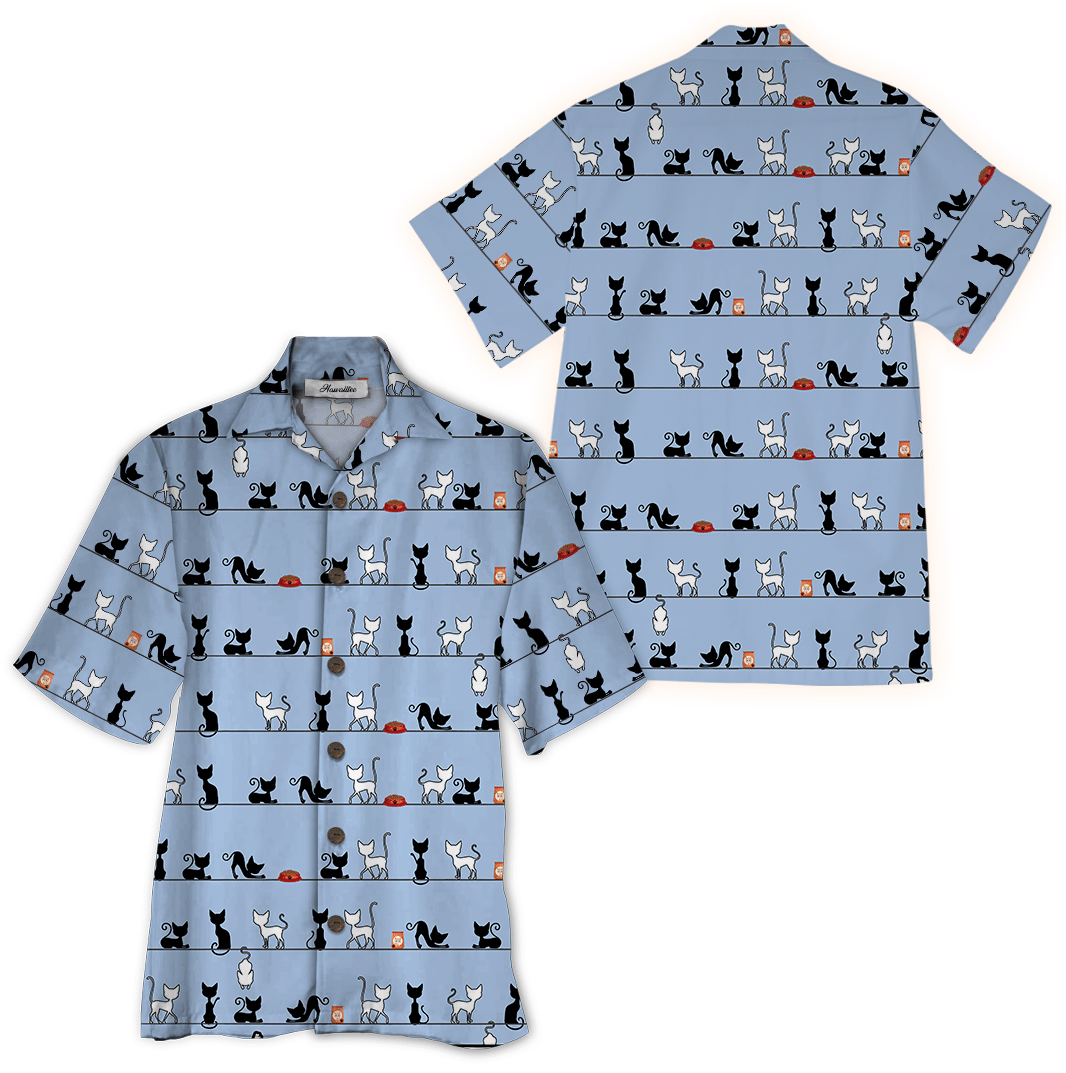 Cat Blue Amazing Design Unisex Hawaii Shirt For Men And Women Ha42679