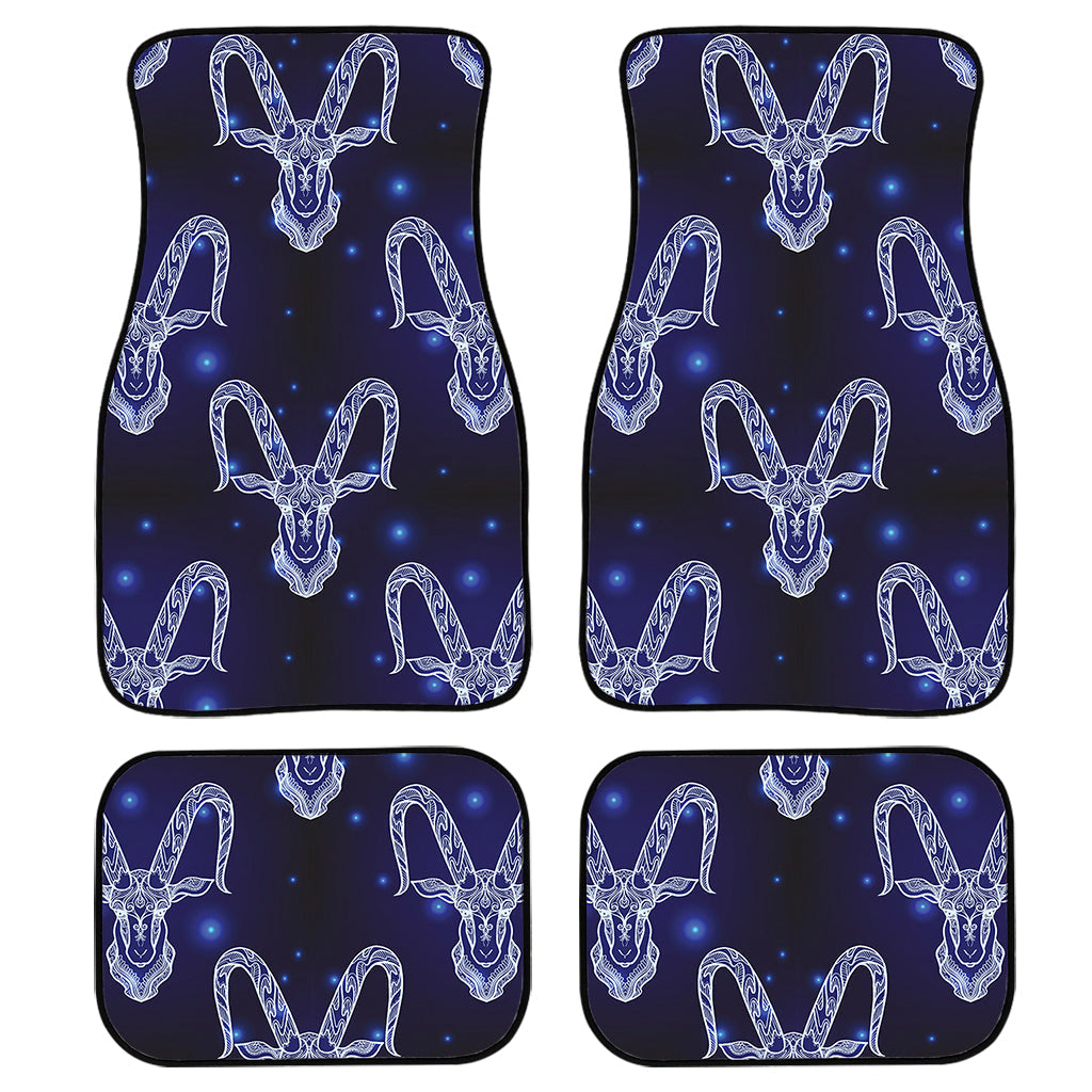 Astrology Capricorn Sign Print Front And Back Car Floor Mats, Front Car Mat