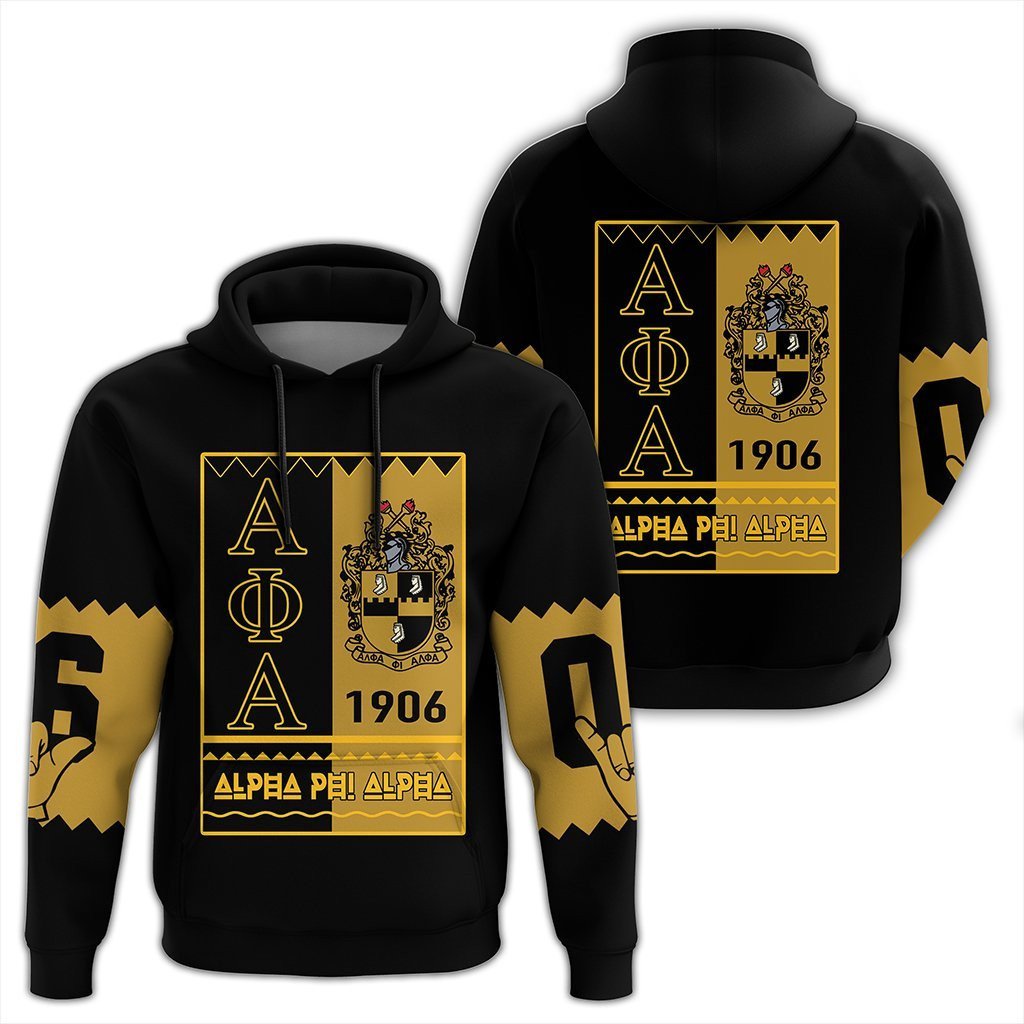 Fraternity Hoodie – Alpha Phi Alpha Black Style Pullover Hoodie