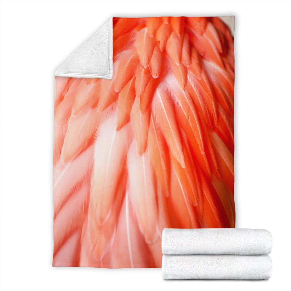 Animal Flamingo Feathers Greater Fleece Blanket Family Gift Home Decor Bedding Couch Sofa Soft And Comfy Cozy