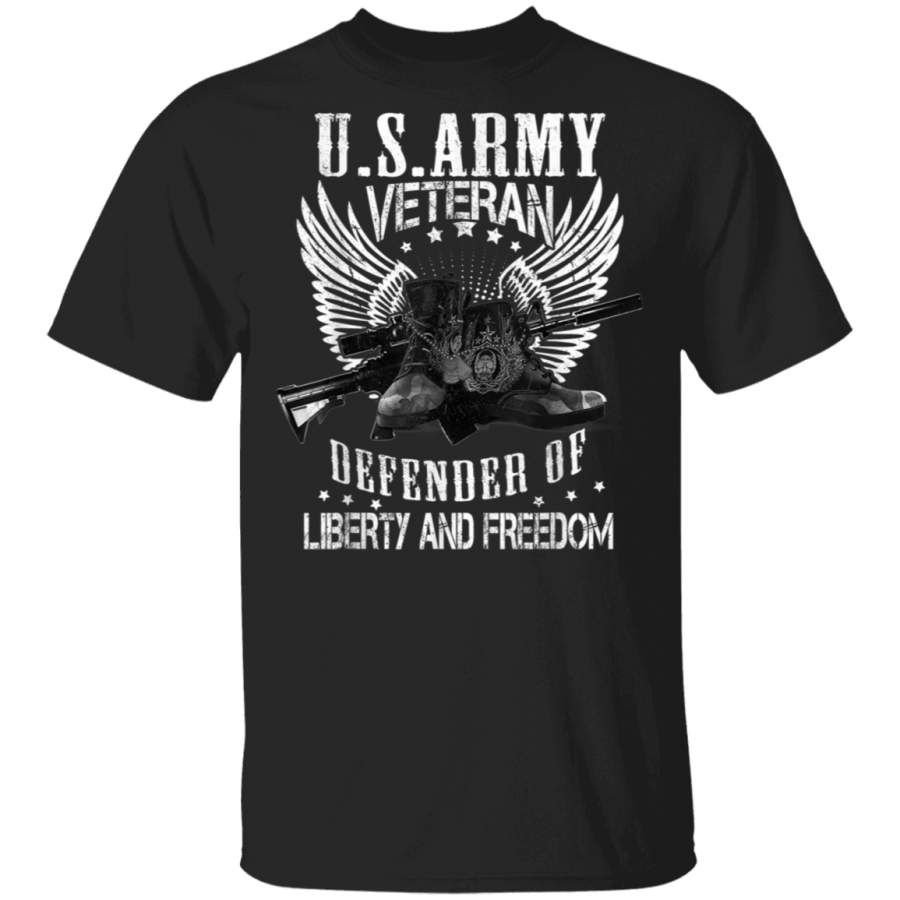 US Army Veteran Defender Of Liberty Proud Us Army Veteran TShirt