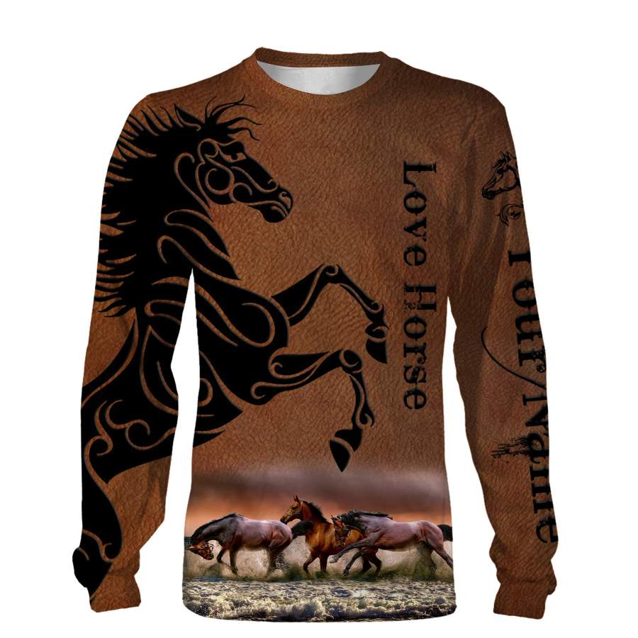 Beautiful horse 3d camo shirts- personalized love horse shirt for girls, women, men, kid – love horse hoodie, horse racing jacket, horse sweatshirt, t-shirt, gifts for horse lovers – NQSD10