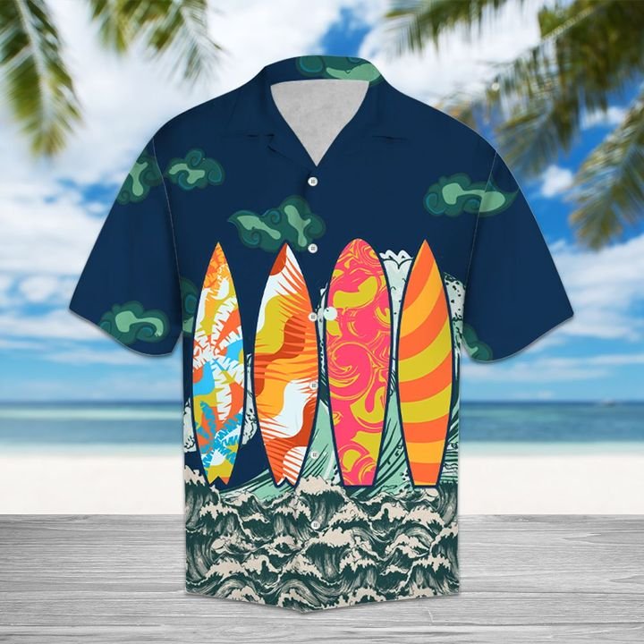 Amazing Surfboard Hawaiian Shirt Summer Button Up For Men, Women, Couple